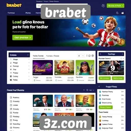 Explorando a interface do site brabet