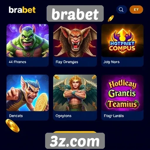Visão geral das ofertas de jogos no brabet